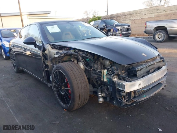 2012 Porsche Panamera Turbo with VIN WP0AC2A79CL090481, listed as a IAAI auction lot 41954044 with 59,433 mi miles. Bid and sale history available at carsss.com. Image 1.