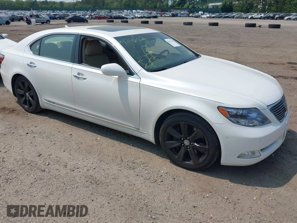 2008 Lexus LS 600h L with VIN JTHDU46F385005344, listed as a IAAI auction lot 42415220 with 109,971 mi miles and . Bid and sale history available at DreamBid. Image 1.