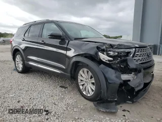 2021 Ford Explorer Limited with VIN 1FM5K8FW6MNA12197, listed as a Copart auction lot 46164015 with 0 mi miles and Salvage Title. Bid and sale history available at carsss.com. Image 4.
