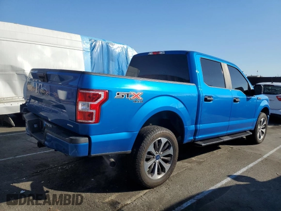 2020 Ford F-150 XL with VIN 1FTEW1EP6LKD24269, listed as a Copart auction lot 43443435 with 59,375 mi miles and Salvage Title. Bid and sale history available at carsss.com. Image 3.