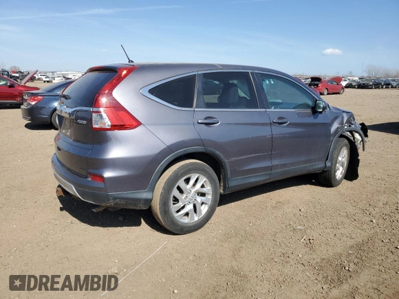 2015 Honda CR-V EX with VIN 5J6RM4H5XFL065880, listed as a Copart auction lot 49017635 with Not Provided miles and Salvage Title. Bid and sale history available at DreamBid. Image 3.