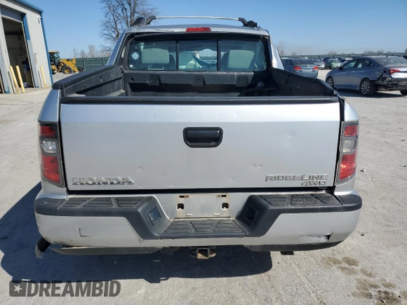 2012 Honda Ridgeline RT with VIN 5FPYK1F26CB459834, listed as a Copart auction lot 48613355 with Not provided miles and Clean title. Bid and sale history available at DreamBid. Image 6.