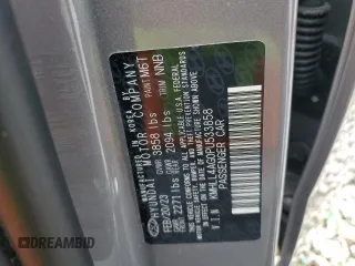 2023 Hyundai Elantra SE with VIN KMHLL4AG0PU533858, listed as a Copart auction lot 51465915 with Not Provided miles and Salvage Title. Bid and sale history available at DreamBid. Image 15.