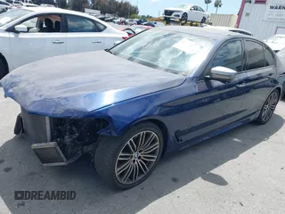 2018 BMW 5 Series M550i xDrive with VIN WBAJB9C59JB049436, listed as a IAAI auction lot 42126762 with 126,684 mi miles and . Bid and sale history available at DreamBid. Image 2.