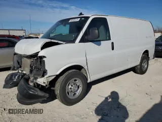 2021 Chevrolet Express Cargo z VIN 1GCWGAFP3M1188173, wystawiony jako Copart lot #46345475 z przebiegiem 97 381 mil mil oraz Szkoda całkowita • Salvage title. Historia ofert i sprzedaży dostępna na DreamBid. Obrazek 1.