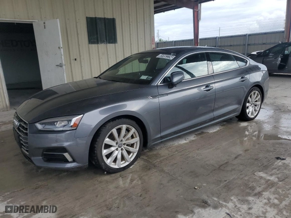 2018 Audi A5 Sportback Premium Plus with VIN WAUBNCF50JA132988, listed as a Copart auction lot 85992234 with 45,128 mi miles and Clean Title. Bid and sale history available at carsss.com. Image 1.