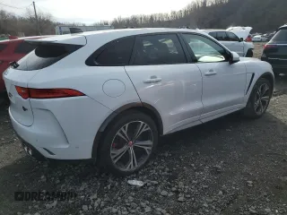 2020 Jaguar F-Pace SVR with VIN SADCZ2EE9LA627415, listed as a Copart auction lot 47596845 with Not Provided miles and Non Repairable. Bid and sale history available at DreamBid. Image 3.