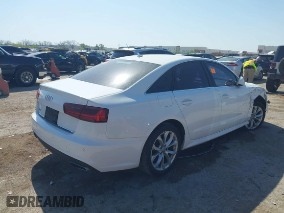 2018 Audi A6 Premium with VIN WAUC8AFC0JN098123, listed as a IAAI auction lot 41990057 with 1 mi miles. Bid and sale history available at carsss.com. Image 4.