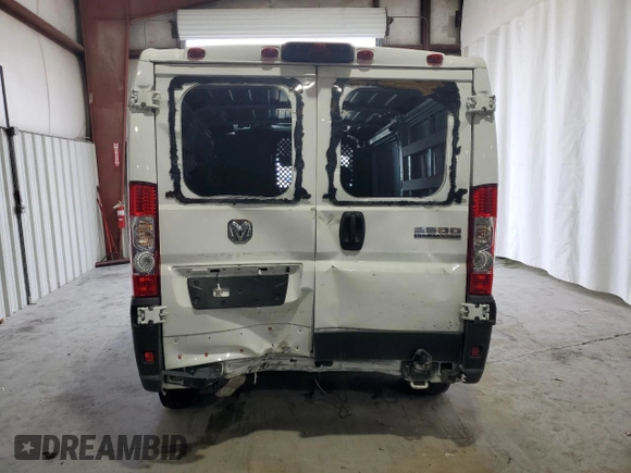 2023 Ram ProMaster Cargo with VIN 3C6LRVVG6PE579753, listed as a Copart auction lot 78207474 with Not Provided miles and Salvage Title. Bid and sale history available at DreamBid. Image 6.