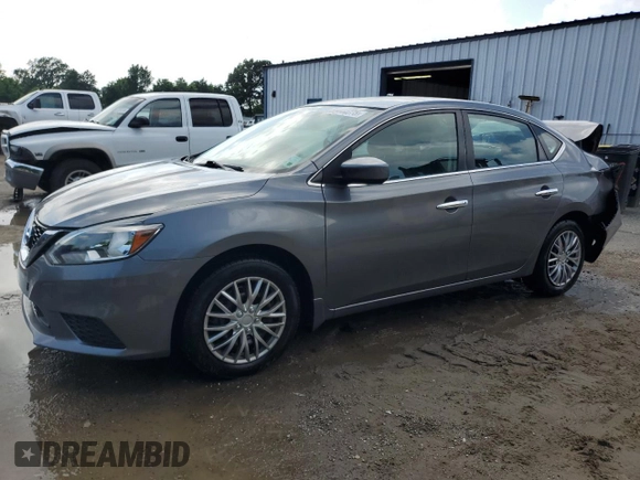 2019 Nissan Sentra S with VIN 3N1AB7AP3KY278468, listed as a Copart auction lot 55444075 with 50,368 mi miles and Salvage Title. Bid and sale history available at DreamBid. Image 1.