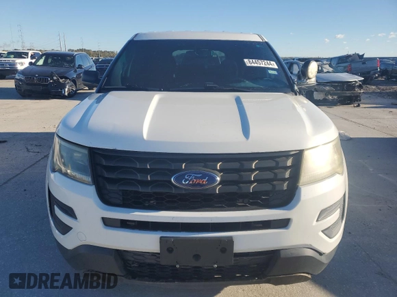 2016 Ford Utility Police Interceptor with VIN 1FM5K8AR9GGA12267, listed as a Copart auction lot 84457244 with 181,440 mi miles and Clean Title. Bid and sale history available at carsss.com. Image 5.