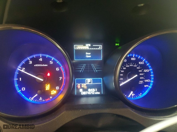 2019 Subaru Legacy Premium with VIN 4S3BNAF61K3041055, listed as a Copart auction lot 48906875 with 87470 miles and Salvage Title. Bid and sale history available at carsss.com. Image 9.