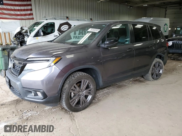 2020 Honda Passport EX-L with VIN 5FNYF8H50LB000022, listed as a Copart auction lot 59368095 with 85,331 mi miles and Non repairable. Bid and sale history available at DreamBid. Image 1.