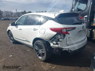 2023 Acura RDX w/A-Spec Package with VIN 5J8TC2H65PL010087, listed as a IAAI auction lot 41732497 with 14,849 mi miles. Bid and sale history available at carsss.com. Image 3.