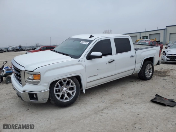 2015 GMC Sierra 1500 SLT with VIN 3GTU2VECXFG507438, listed as a Copart auction lot 86632444 with 189,553 mi miles and Salvage Title. Bid and sale history available at carsss.com. Image 1.