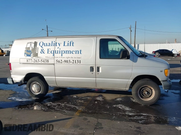 2001 Ford Econoline Cargo Commercial with VIN 1FTNE24L91HA47845, listed as a IAAI auction lot 40928145 with 227,427 mi miles and . Bid and sale history available at carsss.com. Image 13.