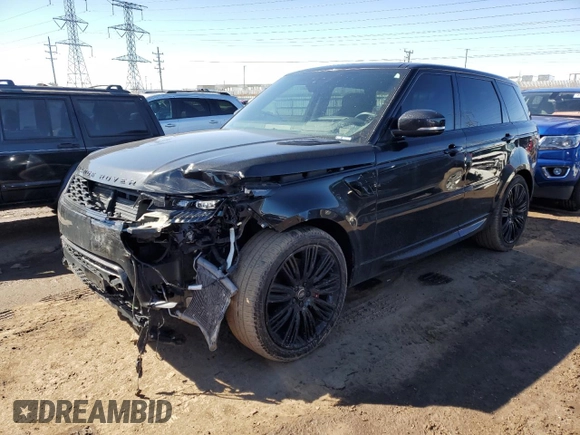2021 Land Rover Range Rover Sport HSE Dynamic with VIN SALWR2SE3MA774126, listed as a Copart auction lot 47815825 with 122,067 mi miles and Salvage Title. Bid and sale history available at carsss.com. Image 1.