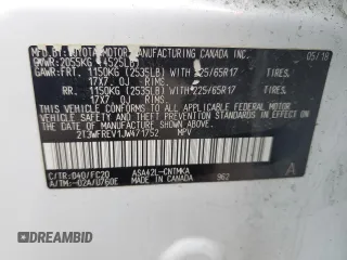 2018 Toyota RAV4 XLE with VIN 2T3WFREV1JW471752, listed as a Copart auction lot 46952565 with 87,705 mi miles and Salvage Title. Bid and sale history available at DreamBid. Image 13.