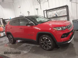 2024 Jeep Compass Limited with VIN 3C4NJDCN7RT584849, listed as a IAAI auction lot 41545117 with 12,411 mi miles and . Bid and sale history available at DreamBid. Image 13.