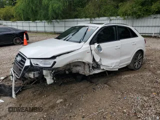 2018 Audi Q3 Premium with VIN WA1BCCFS4JR014601, listed as a Copart auction lot 56539595 with 97,142 mi miles and Salvage title. Bid and sale history available at DreamBid. Image 1.