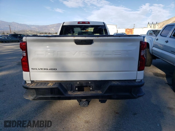 2020 Chevrolet Silverado 1500 Work Truck with VIN 3GCNWAEF9LG304824, listed as a Copart auction lot 46043875 with 21,479 mi miles and Salvage Title. Bid and sale history available at carsss.com. Image 6.