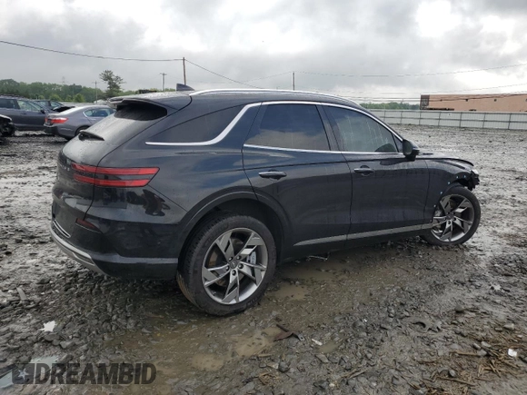 2023 Genesis GV70 Advanced with VIN 5NMMCET14PH000281, listed as a Copart auction lot 57876395 with 24,842 mi miles and Salvage title. Bid and sale history available at DreamBid. Image 3.