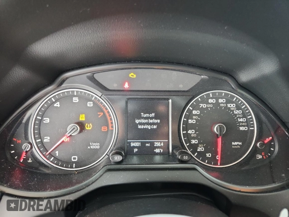 2016 Audi Q5 Premium Plus with VIN WA1L2AFP4GA083500, listed as a Copart auction lot 58299895 with 94,001 mi miles and Salvage title. Bid and sale history available at DreamBid. Image 9.