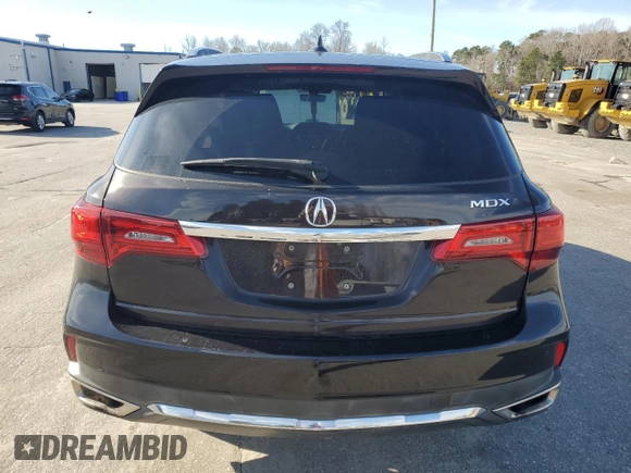 2017 Acura MDX Advance with VIN 5FRYD3H8XHB007018, listed as a Copart auction lot 45376275 with 116,938 mi miles and Salvage title. Bid and sale history available at DreamBid. Image 6.
