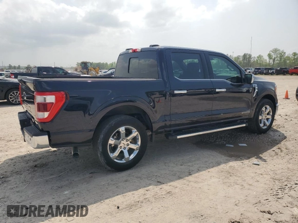 2021 Ford F-150 XL with VIN 1FTFW1CD1MFB42051, listed as a Copart auction lot 51463965 with 46,549 mi miles and Salvage title. Bid and sale history available at DreamBid. Image 3.