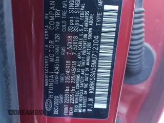 2021 Hyundai Kona Ultimate with VIN KM8K53A59MU712104, listed as a Copart auction lot 87926405 with 0 mi miles and Salvage Title. Bid and sale history available at carsss.com. Image 13.