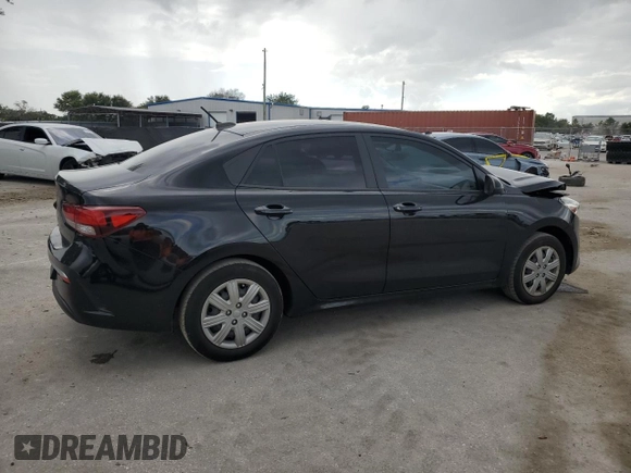 2022 Kia Rio LX with VIN 3KPA24AD0NE487884, listed as a Copart auction lot 72513084 with 48,124 mi miles and Non Repairable. Bid and sale history available at DreamBid. Image 3.