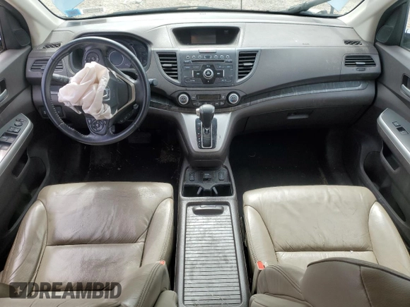 2014 Honda CR-V EX-L with VIN 2HKRM4H75EH665118, listed as a Copart auction lot 52490395 with 0 mi miles and Salvage Title. Bid and sale history available at carsss.com. Image 8.