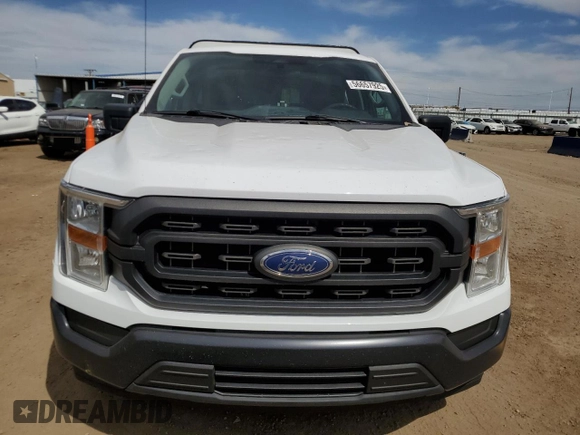 2021 Ford F-150 XL with VIN 1FTMF1CB2MKD46130, listed as a Copart auction lot 56657925 with 160,547 mi miles and Clean title. Bid and sale history available at DreamBid. Image 5.