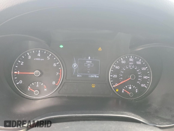 2016 Kia Optima LX with VIN 5XXGT4L36GG057136, listed as a Copart auction lot 56056965 with 118,478 mi miles and Salvage title. Bid and sale history available at DreamBid. Image 9.