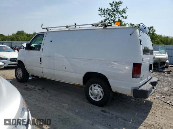 2011 Ford Econoline Cargo Commercial with VIN 1FTNE2EL0BDB35092, listed as a Copart auction lot 60237545 with 124,860 mi miles and Clean title. Bid and sale history available at DreamBid. Image 2.