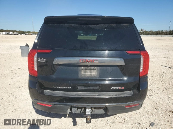 2022 GMC Yukon XL AT4 with VIN 1GKS2HKD8NR161804, listed as a Copart auction lot 81995064 with 65,088 mi miles and Salvage Title. Bid and sale history available at carsss.com. Image 6.