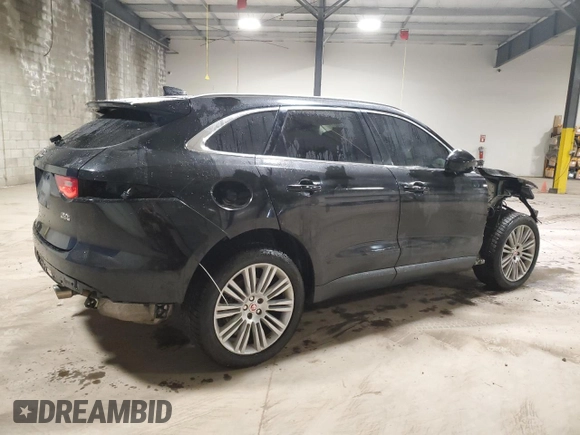 2018 Jaguar F-Pace 30t Portfolio with VIN SADCN2GX8JA321975, listed as a Copart auction lot 85419414 with 121,994 mi miles and Salvage title. Bid and sale history available at DreamBid. Image 3.