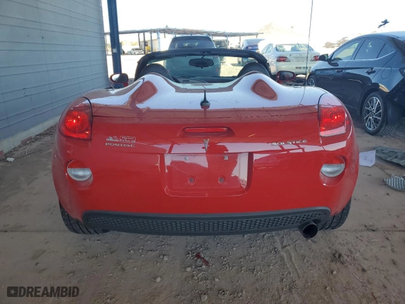 2008 Pontiac Solstice with VIN 1G2MC35B48Y131700, listed as a Copart auction lot 50033395 with 4,783 mi miles and Salvage Title. Bid and sale history available at carsss.com. Image 6.