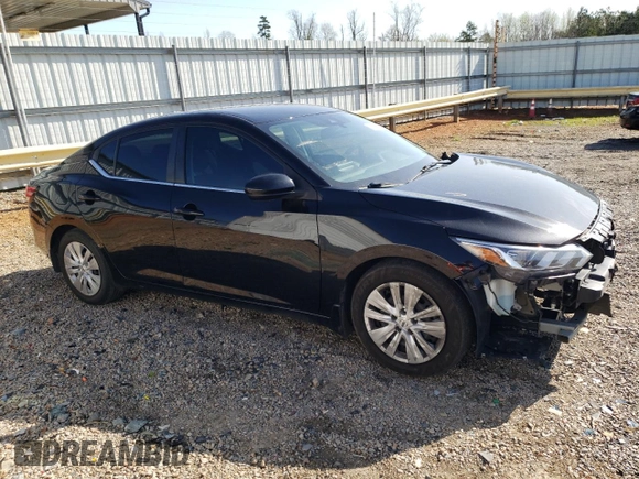 2021 Nissan Sentra S with VIN 3N1AB8BV8MY327363, listed as a Copart auction lot 50089085 with 56,791 mi miles and Salvage Title. Bid and sale history available at DreamBid. Image 4.