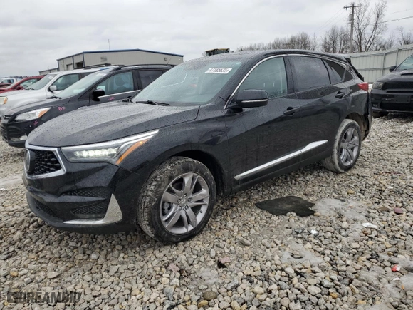 2020 Acura RDX w/Advance Pkg with VIN 5J8TC2H72LL029893, listed as a Copart auction lot 47185635 with 89,627 mi miles and Salvage Title. Bid and sale history available at carsss.com. Image 1.