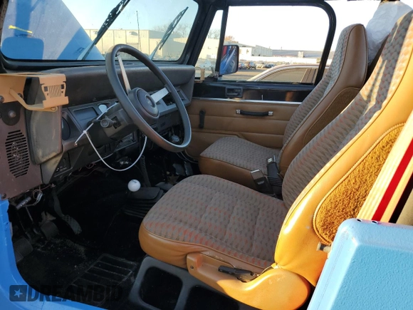 1994 Jeep Wrangler S with VIN 1J4FY19P4RP440889, listed as a Copart auction lot 79674954 with 53,895 mi miles and Non Repairable. Bid and sale history available at carsss.com. Image 7.