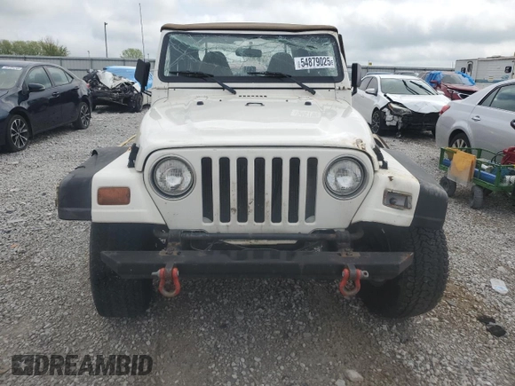 1998 Jeep Wrangler SE with VIN 1J4FY29P6WP796472, listed as a Copart auction lot 54879025 with 118,664 mi miles and Salvage title. Bid and sale history available at DreamBid. Image 5.