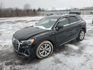 2021 Audi Q3 S line Premium with VIN WA1DECF34M1129178, listed as a Copart auction lot 48027915 with 38,365 mi miles and Salvage Title. Bid and sale history available at carsss.com. Image 1.