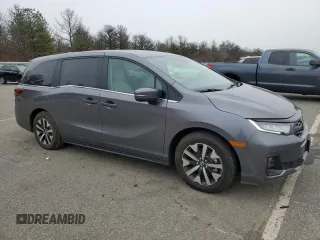 2025 Honda Odyssey EX-L with VIN 5FNRL6H63SB004123, listed as a Copart auction lot 87282314 with 3,854 mi miles and Salvage Title. Bid and sale history available at carsss.com. Image 4.
