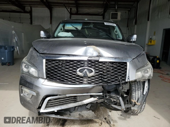 2017 Infiniti QX80 z VIN JN8AZ2NF1H9641401, wystawiony jako Copart lot #50969345 z przebiegiem 137 376 mil mil oraz Szkody całkowita. Historia ofert i sprzedaży dostępna na DreamBid. Obrazek 5.