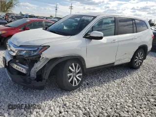 2021 Honda Pilot EX-L z VIN 5FNYF6H56MB007952, wystawiony jako Copart lot #45763575 z przebiegiem 56 759 mil mil oraz Szkoda całkowita • Salvage title. Historia ofert i sprzedaży dostępna na DreamBid. Obrazek 1.