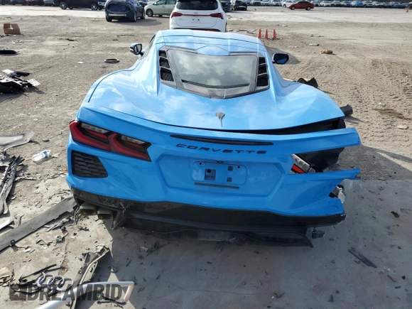 2022 Chevrolet Corvette 1LT with VIN 1G1YA2D42N5119843, listed as a Copart auction lot 41705625 with 45,415 mi miles and Salvage Title. Bid and sale history available at carsss.com. Image 6.