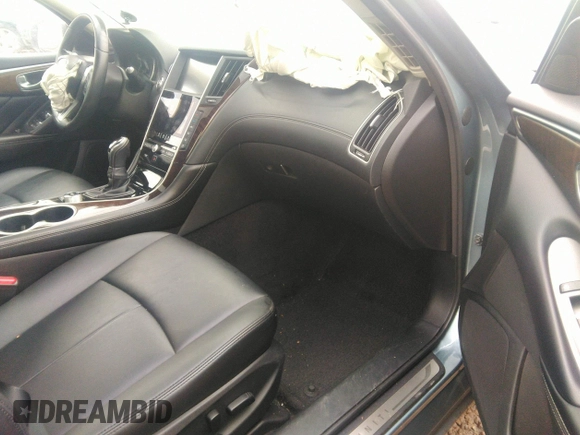 2019 Infiniti Q50 Luxe with VIN JN1EV7AP0KM513825, listed as a IAAI auction lot 41310796 with 92,131 mi miles and . Bid and sale history available at DreamBid. Image 5.