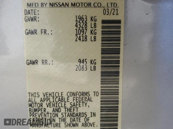 2021 Nissan Altima 2.5 SV with VIN 1N4BL4DV2MN373911, listed as a Copart auction lot 49492095 with 69,926 mi miles and Clean Title. Bid and sale history available at carsss.com. Image 12.