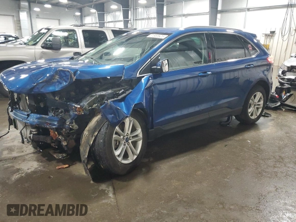 2020 Ford Edge SEL with VIN 2FMPK4J94LBA43400, listed as a Copart auction lot 51965625 with 0 mi miles and Salvage Title. Bid and sale history available at carsss.com. Image 1.
